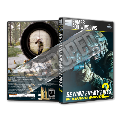 Beyond Enemy Lines 2 Burning Sand - 2019 Pc Game Cover Tasarımı